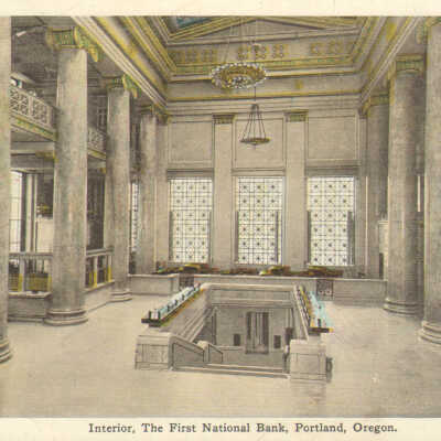 Interior, The First National Bank, Portland, Oregon