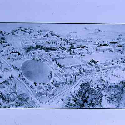 Reed College, 1912 - aerial perspective