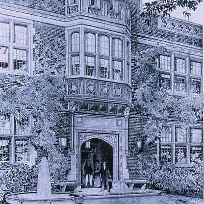 Reed College Eliot Hall, 1912, rendering