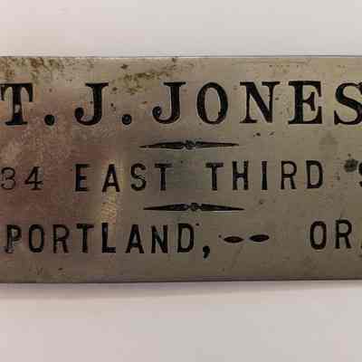 Thomas J. Jones Office Door Badge
