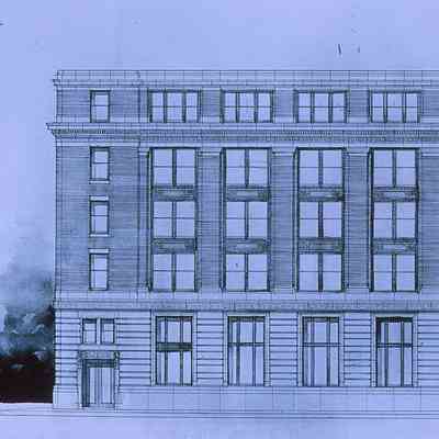 First National Bank Albany, rendering, 1916