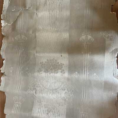 Embossed Art Nouveau Wallpaper Roll