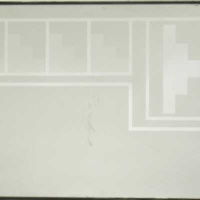 windowpane, etched