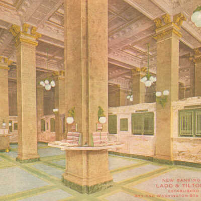 New Banking Room, Ladd & Tilton Bank, 3rd and Washington Sts.