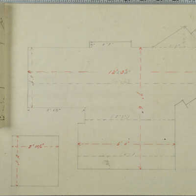 Hall and Sitting Rm Plan - Lei: Origformat: tiff; Resolution: 1200 dpi; Negno: 1988.21.118b.tif