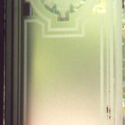 windowpane, etched