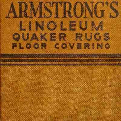 1937 Armstrong's Linoleum Quaker Rugs Floor Covering