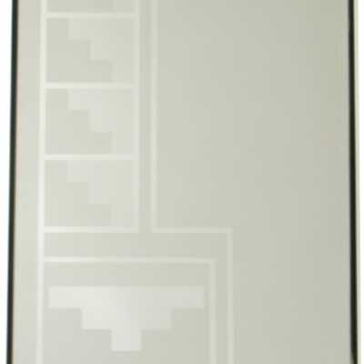windowpane, etched