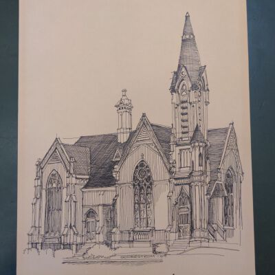 The Old Church (Drawing)