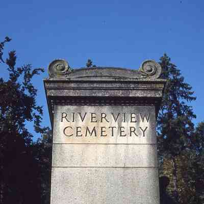 Riverview Cemetery. Doyle sketched on death bed according to P.B.