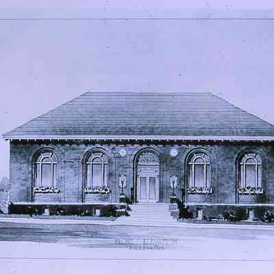 Eastside Library Exterior - Proposed, sketch