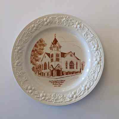 Commemorative Plate - Zion Congregational Church