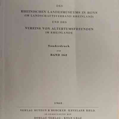 Bonner Jahrbücher des Rheinischen Landesmuseums in Bonn (Bonn Yearbook of the Rhineland Landesmuseums)