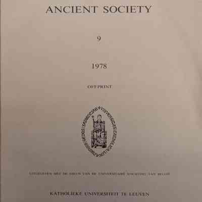 Ancient Society, Volume 9