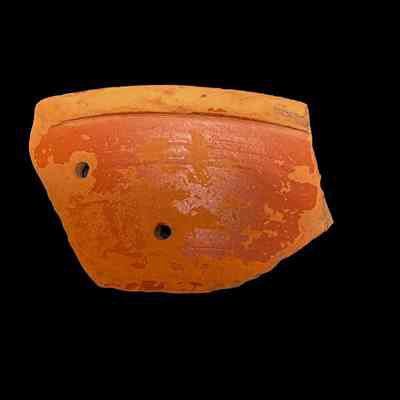 Samian ware ceramic rim sherd