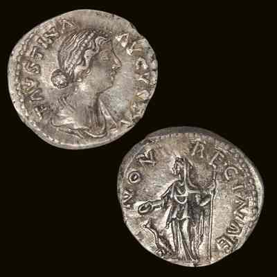 Denarius of Faustina II Augusta