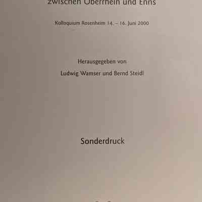 Neue Forschungen zur römischen Besiedlung zwischen Oberrhein und Eins (New research on Roman settlement between the Upper Rhine and Eins)