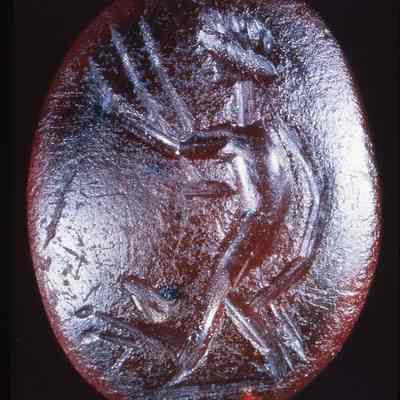Intaglio - Satyr with dog