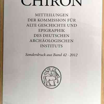 Mitteilungen der Kommission fur Alte Geschichte und Epigraphik des Deutschen Archaologischen Instituts (Communications of the Commission for Ancient History and Epigraphy of the German Archaeological Institute)