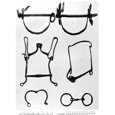 Plate LXXI Bridle Bits, Etc. From "A Roman Frontier Post and Its People" by J. Curle. Image 2.