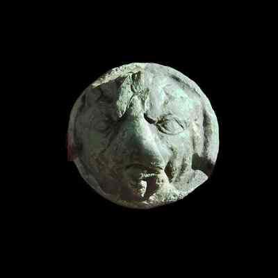 Lion head decoration