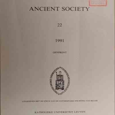 Ancient Society, Volume 22