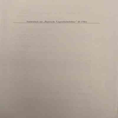 Bayerische Vorgeschichtsblätter (Bavarian Prehistory Papers), Volume 48