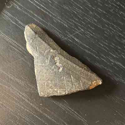 Gray Ceramic Fragment