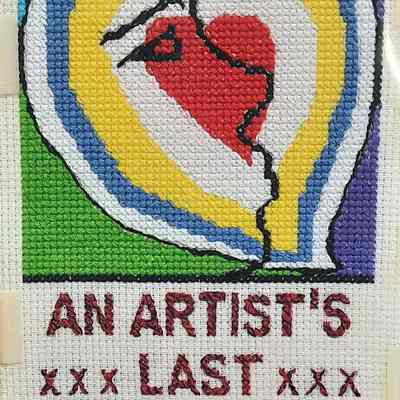 An Artist's Last Love Letter Cross Stitch