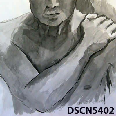 Torso with Hand on Shoulder