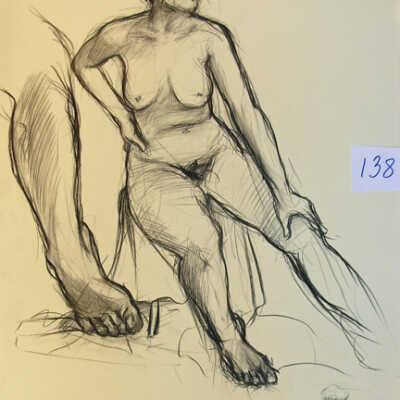 Seated with Foot Arched