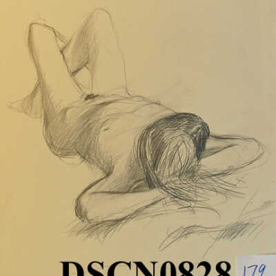 Reclining, Head on Hands