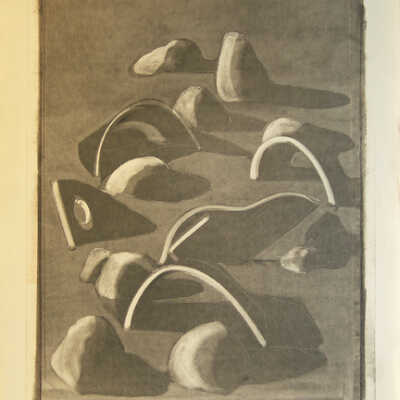 Wavy Square All Twisted and Buried Amid Stones