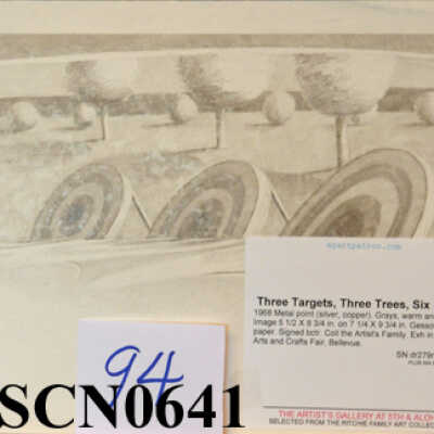 Three Targets, Three Trees, Six Bushes