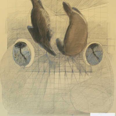 Creatures Falling, Interior with Tree Portals