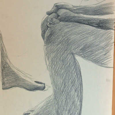 Hands Folded on Knees