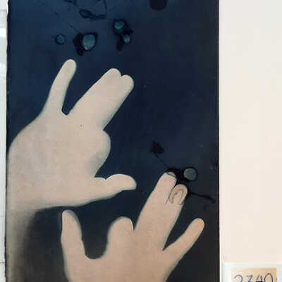 Handmade Dog Cyanotype 2