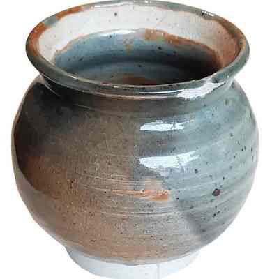 Gray Glazed Pot