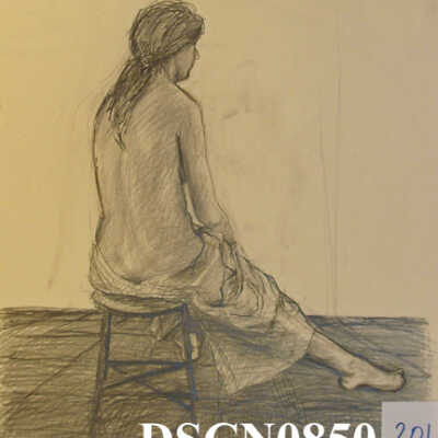 Seated with Feet Apart
