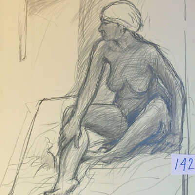 Woman with Head Wrapping