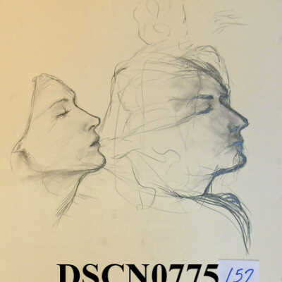 Two Faces, Eyes Closed