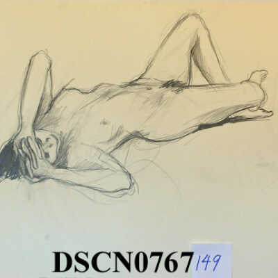 Lying Prone with Hands Clasped
