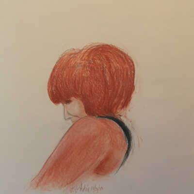 Woman in orange