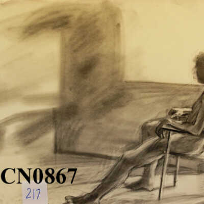 Seated with Blurred Background