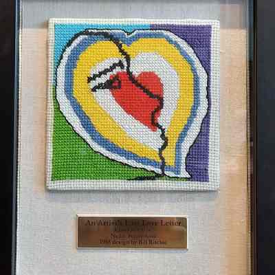 An Artist's Last Love Letter Cross Stitch
