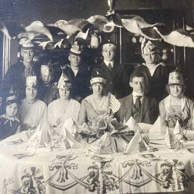 Patriotic group portrait, early 20th century