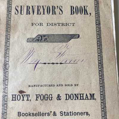 Highway surveyors' booklets, 1870s and 1880s