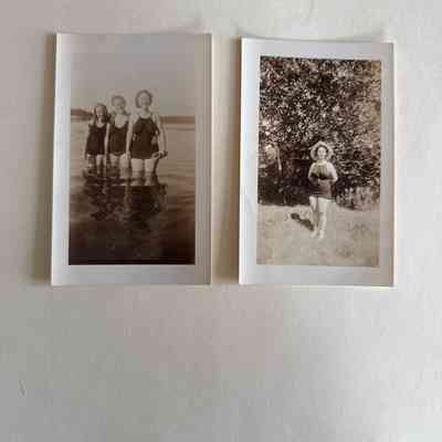 Two photos of Lavinia Pendleton Durkee, Leona Williams McCullogh and Alice Williams