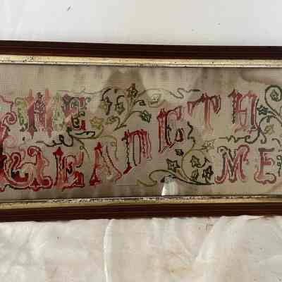 "He Leadth Me" Needlepoint