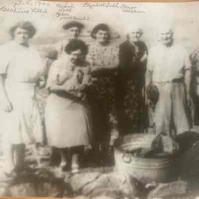 Islanders on the shore